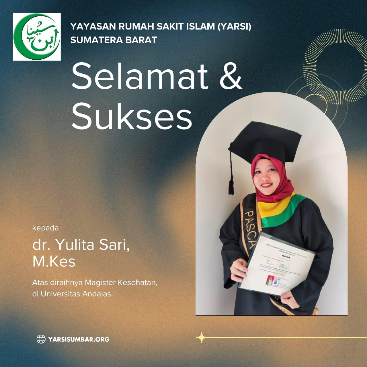 Pengukuhan Gelar Magister Kesehatan Direktur RSI Ibnu Sina Payakumbuh